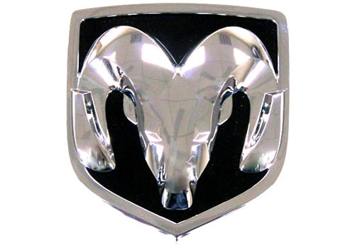 Mopar OEM Chrome "Ram Head" Tailgate Emblem - Click Image to Close